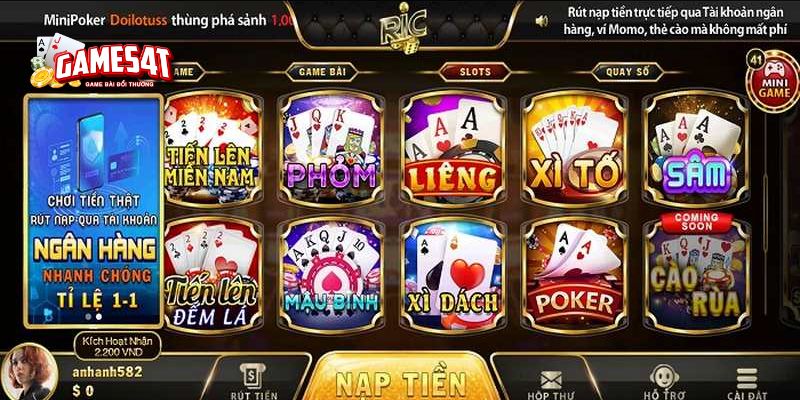 game bài triệu đô ric win